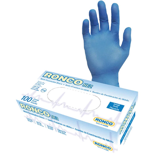 Disposable Gloves, Small, Nitrile, 4-mil, Powder-Free, Blue Moffatt Supply & Specialties