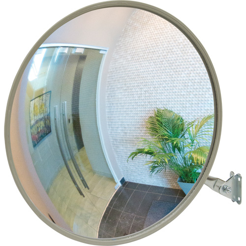 Convex Mirror with Telescopic Arm, Indoor/Outdoor, 12" Diameter Moffatt Supply & Specialties
