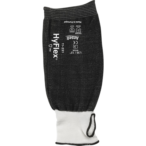 HyFlex&reg; Cut-Resistant Sleeve, HPPE, 12", ANSI/ISEA 105 Level 3, Black Moffatt Supply & Specialties