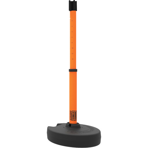 PLUS Barrier Post Set Receiver, 42" High, Orange Moffatt Supply & Specialties