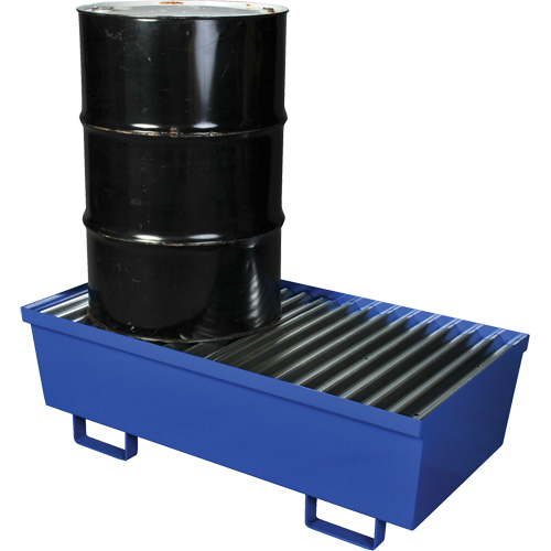 Steel Spill Containment Pallet, 74 US gal. Spill Capacity, 27" x 51.25" x 13" Moffatt Supply & Specialties