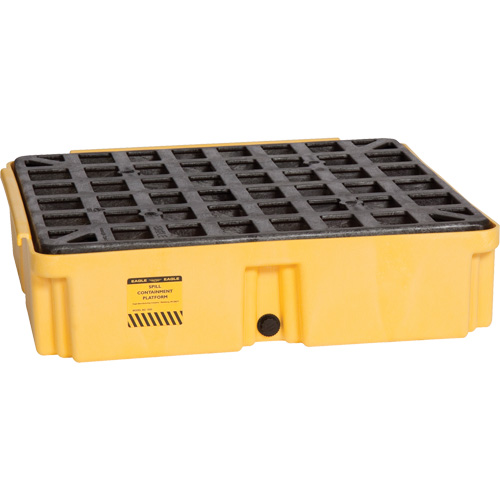 Modular Spill Platform, 15 US gal. Spill Capacity, 26" x 26.25" x 6.5" Moffatt Supply & Specialties