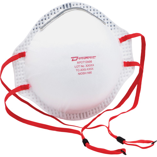 Respirateur contre les particules Dynamic, N95, Certifi&eacute; NIOSH, Taille unique Moffatt Supply & Specialties