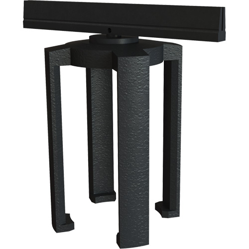 Support pour panneau d'affichage pour le syst&egrave;me de barri&egrave;re PLUS, Noir Moffatt Supply & Specialties