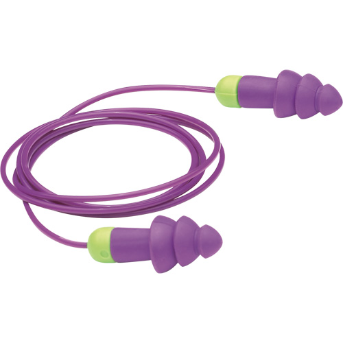 Bouchons d'oreilles r&eacute;utilisables Rockets, Avec cordon, Vrac - Sac en poly, 27 dB NRR, Taille unique Moffatt Supply & Specialties