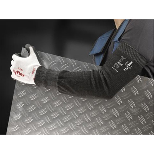 Hyflex&reg; 11-250 Cut-Resistant Sleeves, HPPE, 12", ASTM ANSI Level A3/EN 388 Level 5, Grey Moffatt Supply & Specialties