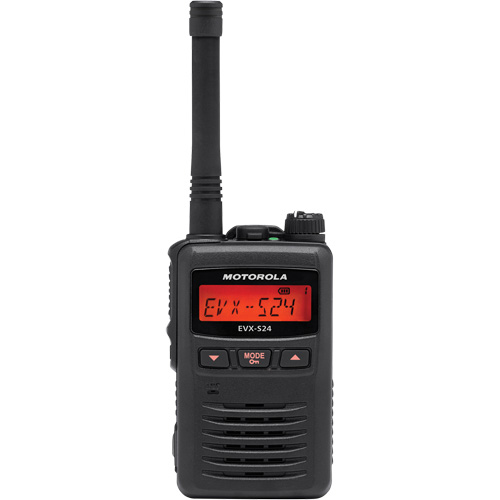 Radio portative de s&eacute;rie EVX-S24, Bande UHF, 256 canaux, Port&eacute;e 200 000 pi² Moffatt Supply & Specialties
