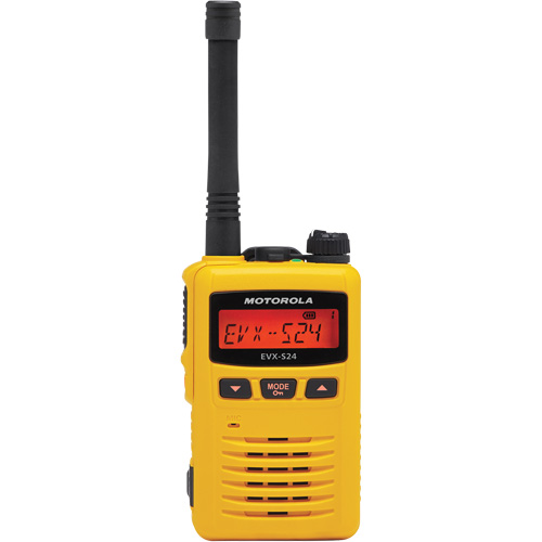 Radio portative de s&eacute;rie EVX-S24, Bande UHF, 256 canaux, Port&eacute;e 200 000 pi² Moffatt Supply & Specialties