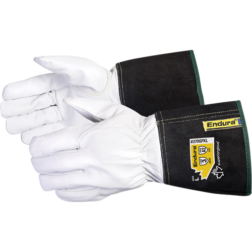 Gants de soudage &agrave; l'arc TIG Endura, Cuir fleur de ch&egrave;vre, Taille Moyen Moffatt Supply & Specialties