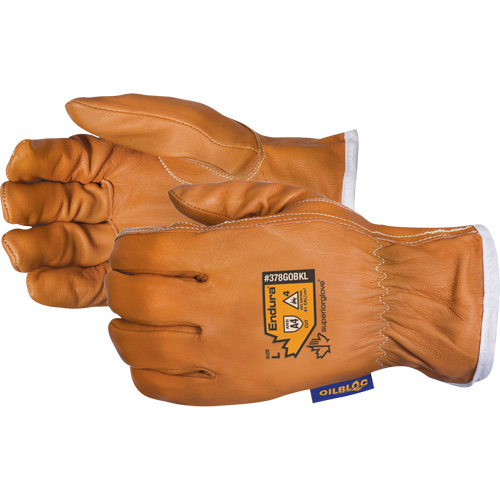 Gants de conducteur r&eacute;sistants aux arcs &eacute;lectriques Endura, Petit, Paume en Cuir fleur de ch&egrave;vre, Kevlar Moffatt Supply & Specialties