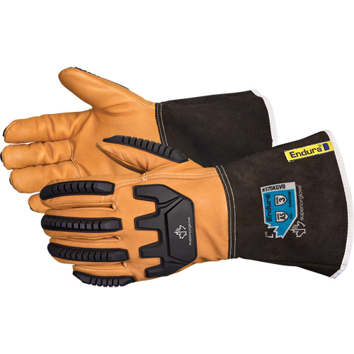 Gants de conducteur antichocs Endura, Petit, Paume en Cuir fleur de ch&egrave;vre, Kevlar Moffatt Supply & Specialties