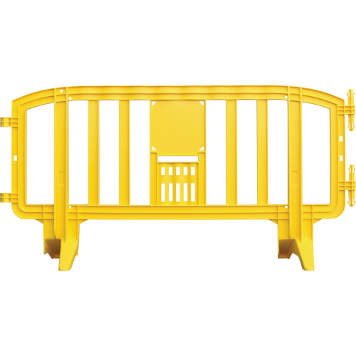 Movit Barricade, Interlocking, 78" L x 39" H, Yellow Moffatt Supply & Specialties