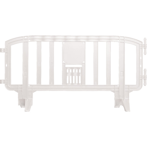 Movit Barricade, Interlocking, 78" L x 39" H, White Moffatt Supply & Specialties