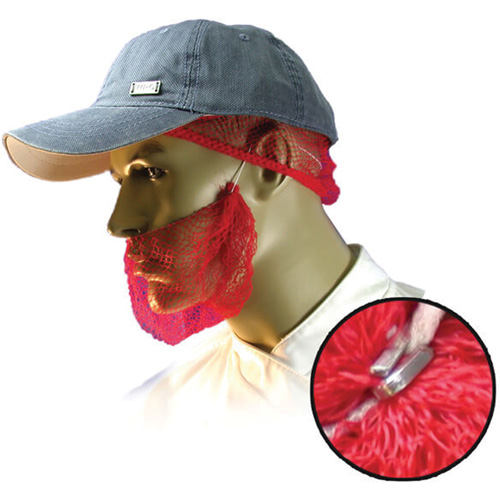 Disposable Beard Nets, Polypropylene, Red Moffatt Supply & Specialties