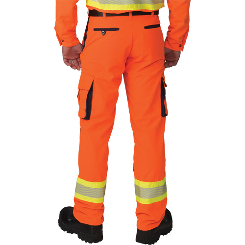 Ripstop High-Visibility Cargo Pants, Polyester, 28, High Visibility Orange Moffatt Supply & Specialties