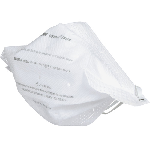 Respirateur et masque chirurgical VFlex contre les particules en sant&eacute;, N95, Certifi&eacute; NIOSH Moffatt Supply & Specialties