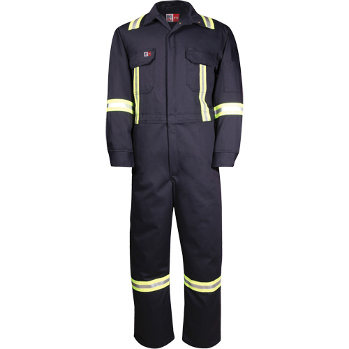 Westex UltraSoft&reg; Deluxe Coveralls with Reflective Material, Size 36 (Tall), Navy Blue, 8.7 cal/cm² Moffatt Supply & Specialties