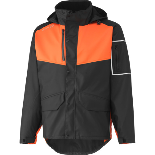 Manteau imperm&eacute;able West Coast, Polyester, Moyen, Noir/Orange Moffatt Supply & Specialties
