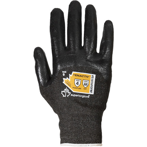 Ultrafine Composite Filament Fiber Knit Gloves, Size 5, 18 Gauge, Foam Nitrile Coated, TenActiv Shell, ASTM ANSI Level A4 Moffatt Supply & Specialties