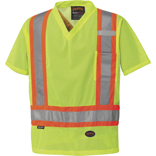 5997 T-shirt de s&eacute;curit&eacute; &agrave; haute visibilit&eacute;, Polyester, Petit, Jaune lime haute visibilit&eacute; Moffatt Supply & Specialties
