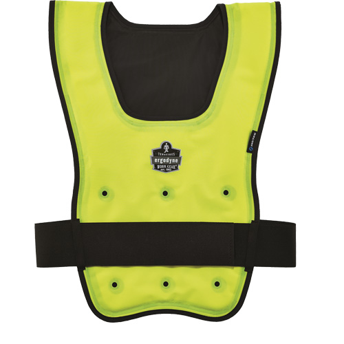 Veste refroidissante &agrave; &eacute;vaporation s&egrave;che &eacute;conomique Chill-Its 6687, Grand/T-Grand, Jaune lime haute visibilit&eacute; Moffatt Supply & Specialties