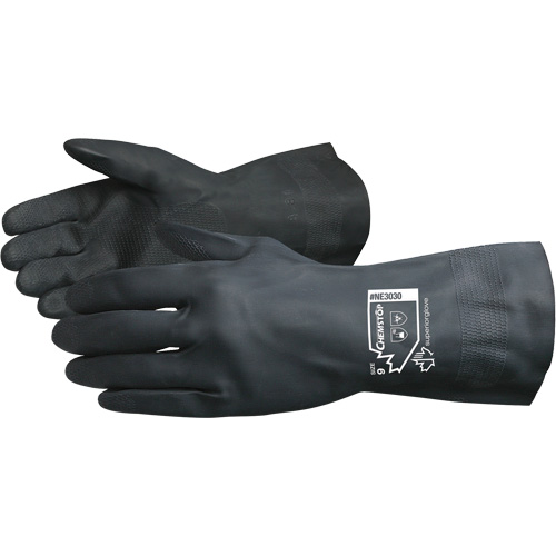 Gants doubl&eacute;s r&eacute;sistants aux produits chimiques Chemstop, Taille 7, 12" lo, N&eacute;opr&egrave;ne, Doublure en Ouat&eacute;e, 30 mils Moffatt Supply & Specialties