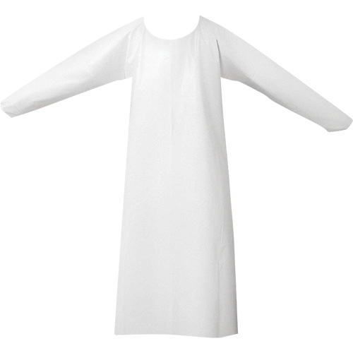 CoverMe Gowns, One Size, White, Polyurethane Moffatt Supply & Specialties