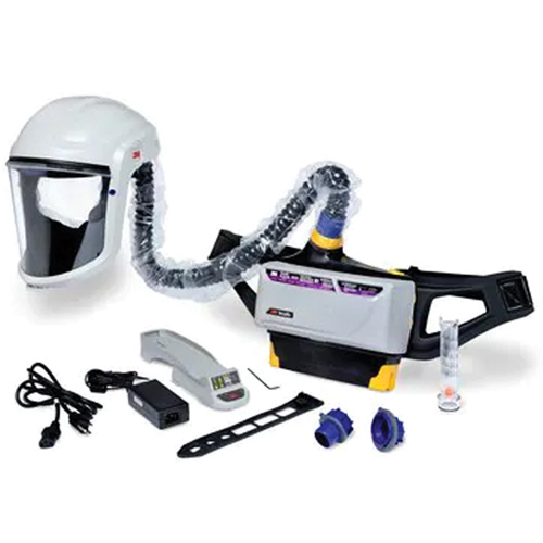 Versaflo Powered Air Purifying Respirator Painter's Kit, Headcover & Faceshield, Lithium-Ion Battery Moffatt Supply & Specialties
