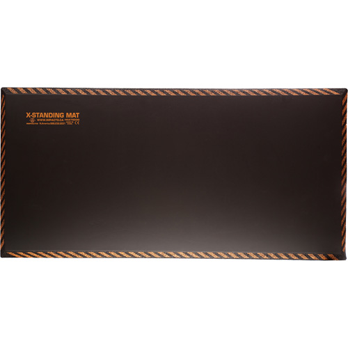 Anti-Fatigue Standing Mat, Smooth, 18" x 36" x 1", Black, Rubber Moffatt Supply & Specialties
