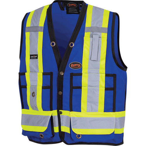 6692N Veste de s&eacute;curit&eacute; pour arpenteur, Bleu royal, Petit, Polyester Moffatt Supply & Specialties