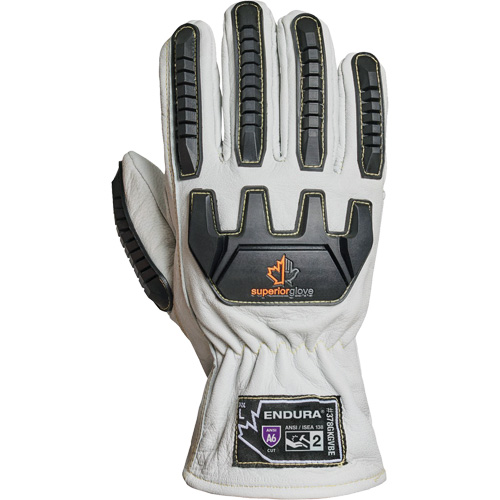 Endura&reg; 378GKGVBE Cut & Impact Resistant Gloves, Small, Goatskin Palm, Driver Cuff Moffatt Supply & Specialties