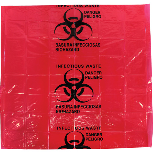 Dynamic Hazardous Waste Bags, Infectious Waste, 24" L x 24" W, 12 microns Moffatt Supply & Specialties