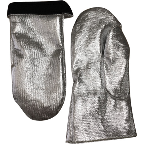 Mitaine de soudage r&eacute;sistant &agrave; la chaleur, Carbone aluminis&eacute;/Cuir, Taille unique, Prot&egrave;ge jusqu'&agrave; 800° F (426.66° C) Moffatt Supply & Specialties