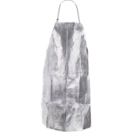 Heat Resistant Apron with Strap, 24" W x 42" L, Aluminized Kevlar&reg; Moffatt Supply & Specialties