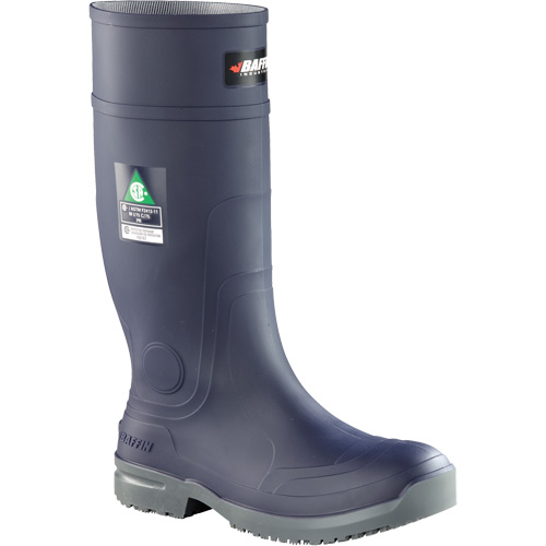 Slip Resistant Boots, Rubber, Steel Toe, Size 10 Moffatt Supply & Specialties