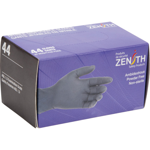 Gants jetables en paquets pour distributeur, 2T-Grand, Nitrile, 5 mils, Sans poudre, Noir Moffatt Supply & Specialties