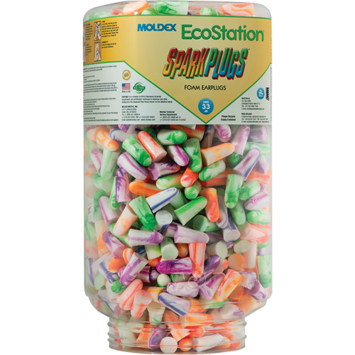 Recharge de bouchons d'oreilles SparkPlugs pour EcoStation, Vrac - Contenant Moffatt Supply & Specialties