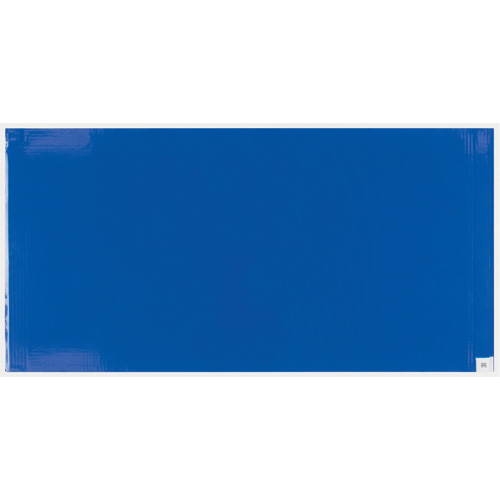 Ensemble de cadre et tapis pelables de salle blanche, &eacute;paisseur 1,57 mils, 18" la, 3' lo x Bleu Moffatt Supply & Specialties