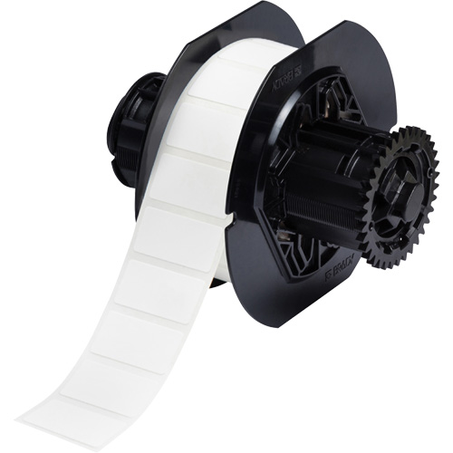 B33 Polyamide Coated Cloth Labels, Nylon, 1.5" L x 0.75" H, White Moffatt Supply & Specialties