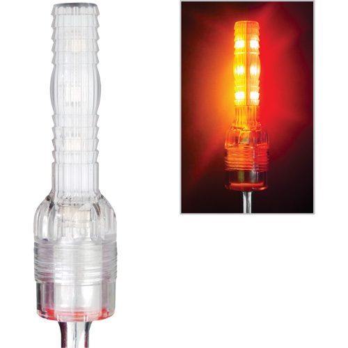 Tiges de s&eacute;curit&eacute; avec lumi&egrave;re DEL tr&egrave;s visibles Safety Whip Moffatt Supply & Specialties