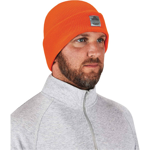 N-Ferno&reg; Rib Knit Beanie Hat, One Size, Orange Moffatt Supply & Specialties