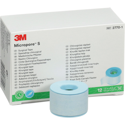 Micropore S Surgical Tape, Non-Medical, 16-1/2' L x 1" W Moffatt Supply & Specialties