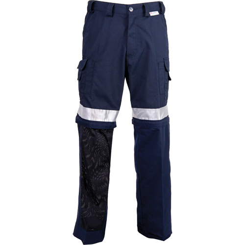 Pantalons ventil&eacute;s haute visibilit&eacute; toutes saisons, Poly-coton, 28, Bleu marin Moffatt Supply & Specialties