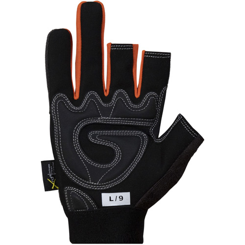 Clutch Gear&reg; Open-Finger Framers Gloves, Synthetic Palm, Size Small Moffatt Supply & Specialties