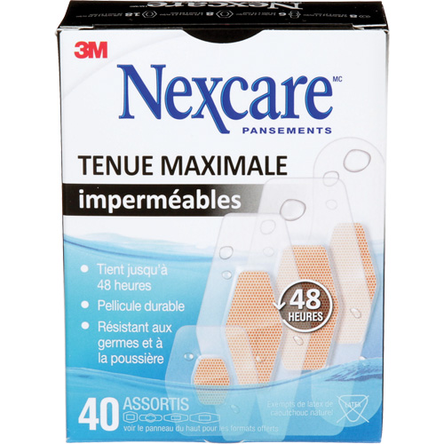 Nexcare Max-Hold Waterproof Bandages, Assorted, Plastic, Sterile Moffatt Supply & Specialties