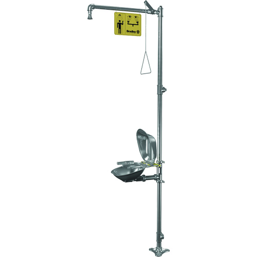 Halo Shower & Eye/Face Wash Unit, Pedestal Moffatt Supply & Specialties