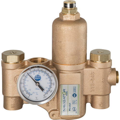 Robinet mitigeur thermostatique pour luminaires durgence Navigator EFX20, 30 gal./min Moffatt Supply & Specialties