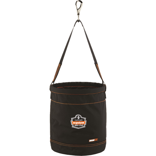 Arsenal&reg; 5970 Swiveling Hook Hoist Bucket, Nylon, 12.5" Dia. x 15" H, 100 lbs. Load Rating Moffatt Supply & Specialties
