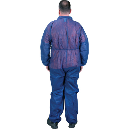 Coveralls, X-Large, Blue, Polypropylene Moffatt Supply & Specialties