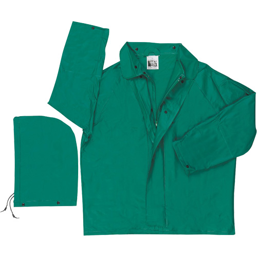 Imperm&eacute;able avec limite dinflammabilit&eacute; Dominator, Polyester/PVC, 3T-Grand, Vert Moffatt Supply & Specialties